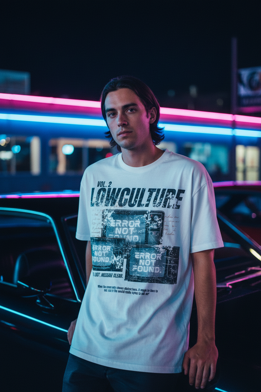 M1-2: Car Meet Night - White Tee
