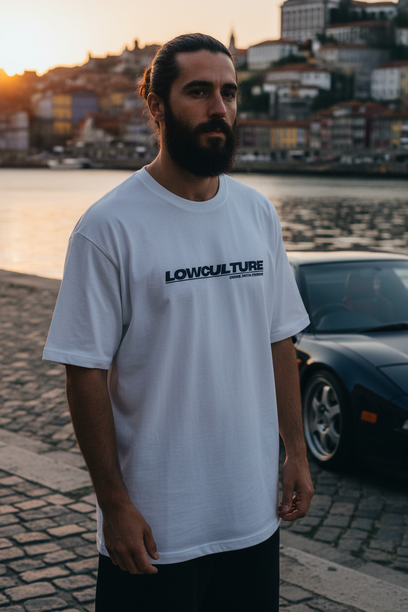 Drive With Passion — T-shirt Branca | Lowculture